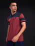 Men Melange Slim Fit Polo T-shirt with DOUBLE COOL