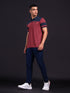 Men Melange Slim Fit Polo T-shirt with DOUBLE COOL