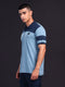 Men Melange Slim Fit Polo T-shirt with DOUBLE COOL