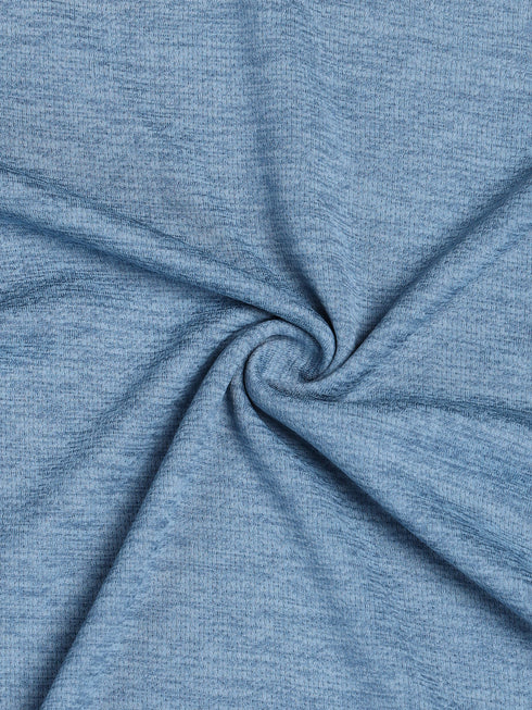Men Melange Slim Fit Polo T-shirt with DOUBLE COOL