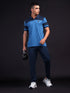 Men Melange Slim Fit Polo T-shirt with DOUBLE COOL