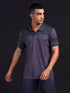 Men Melange Slim Fit Polo T-shirt with DOUBLE COOL