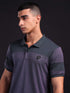 Men Melange Slim Fit Polo T-shirt with DOUBLE COOL