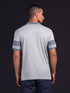 Men Melange Slim Fit Polo T-shirt with DOUBLE COOL