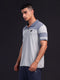 Men Melange Slim Fit Polo T-shirt with DOUBLE COOL