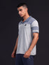 Men Melange Slim Fit Polo T-shirt with DOUBLE COOL