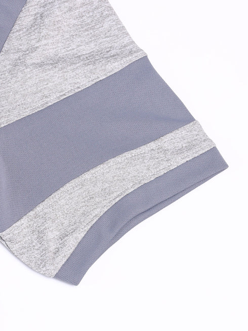 Men Melange Slim Fit Polo T-shirt with DOUBLE COOL