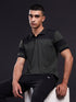 Men Melange Slim Fit Polo T-shirt with DOUBLE COOL