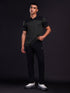 Men Melange Slim Fit Polo T-shirt with DOUBLE COOL