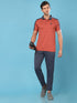 Men Slim Polo Neck T-shirt with DOUBLECOOL