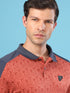 Men Slim Polo Neck T-shirt with DOUBLECOOL