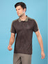 Men Slim Polo Neck T-shirt with DOUBLECOOL
