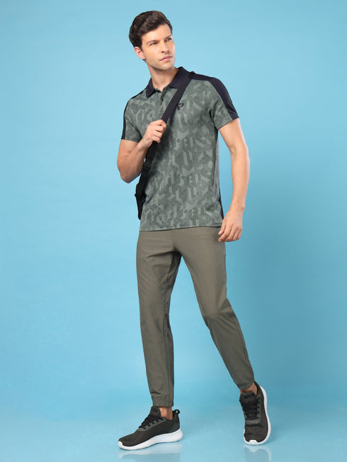 Men Slim Polo Neck T-shirt with DOUBLECOOL