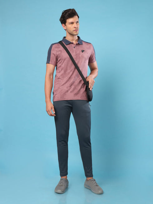 Men Slim Polo Neck T-shirt with DOUBLECOOL