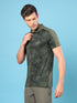 Men Slim Polo Neck T-shirt with DOUBLECOOL