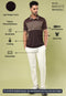 Men Colorblock Slim Fit Polo Sports T-shirt with DOUBLE COOL