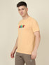 Men Graphic Printed Slim Fit Crew Neck T-shirt with TECHNO COOL+