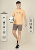 Men Graphic Printed Slim Fit Crew Neck T-shirt with TECHNO COOL+
