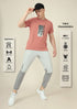 Men Graphic Printed Slim Fit Crew Neck T-shirt with TECHNO COOL+