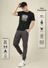 Men Graphic Printed Slim Fit Crew Neck T-shirt with TECHNO COOL+