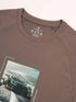 Men Graphic Printed Slim Fit Crew Neck T-shirt with TECHNO COOL+