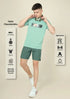 Men Graphic Printed Slim Fit Crew Neck T-shirt with TECHNO COOL+