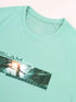 Men Graphic Printed Slim Fit Crew Neck T-shirt with TECHNO COOL+