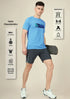 Men Graphic Printed Slim Fit Crew Neck T-shirt with TECHNO COOL+