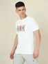 Men Graphic Printed Slim Fit Crew Neck T-shirt with TECHNO COOL+