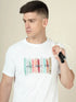 Men Graphic Printed Slim Fit Crew Neck T-shirt with TECHNO COOL+