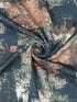 Men Abstract Print Slim Fit Crew Neck T-shirt with TECHNO COOL+