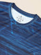 Men Abstract Print Slim Fit Crew Neck T-shirt with TECHNO COOL+