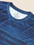 Men Abstract Print Slim Fit Crew Neck T-shirt with TECHNO COOL+