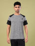 Men Solid Slim Fit Crew Neck T-shirt with DOUBLE COOL