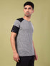 Men Solid Slim Fit Crew Neck T-shirt with DOUBLE COOL