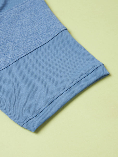 Men Solid Slim Fit Crew Neck T-shirt with DOUBLE COOL
