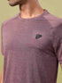 Men Solid Slim Fit Crew Neck T-shirt with DOUBLE COOL