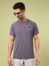 Men Solid Slim Fit Crew Neck T-shirt with DOUBLE COOL