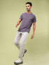 Men Solid Slim Fit Crew Neck T-shirt with DOUBLE COOL