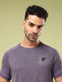 Men Solid Slim Fit Crew Neck T-shirt with DOUBLE COOL