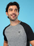 Men Solid Slim Fit Crew Neck T-shirt with DOUBLE COOL