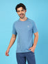 Men Solid Slim Fit Crew Neck T-shirt with DOUBLE COOL