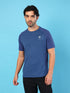 Men Solid Slim Fit Crew Neck T-shirt with DOUBLE COOL