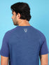 Men Solid Slim Fit Crew Neck T-shirt with DOUBLE COOL
