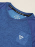 Men Solid Slim Fit Crew Neck T-shirt with DOUBLE COOL