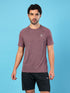 Men Solid Slim Fit Crew Neck T-shirt with DOUBLE COOL