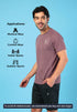 Men Solid Slim Fit Crew Neck T-shirt with DOUBLE COOL