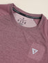 Men Solid Slim Fit Crew Neck T-shirt with DOUBLE COOL