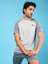 Men Solid Slim Fit Crew Neck T-shirt with DOUBLE COOL