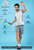 Men Solid Slim Fit Crew Neck T-shirt with DOUBLE COOL